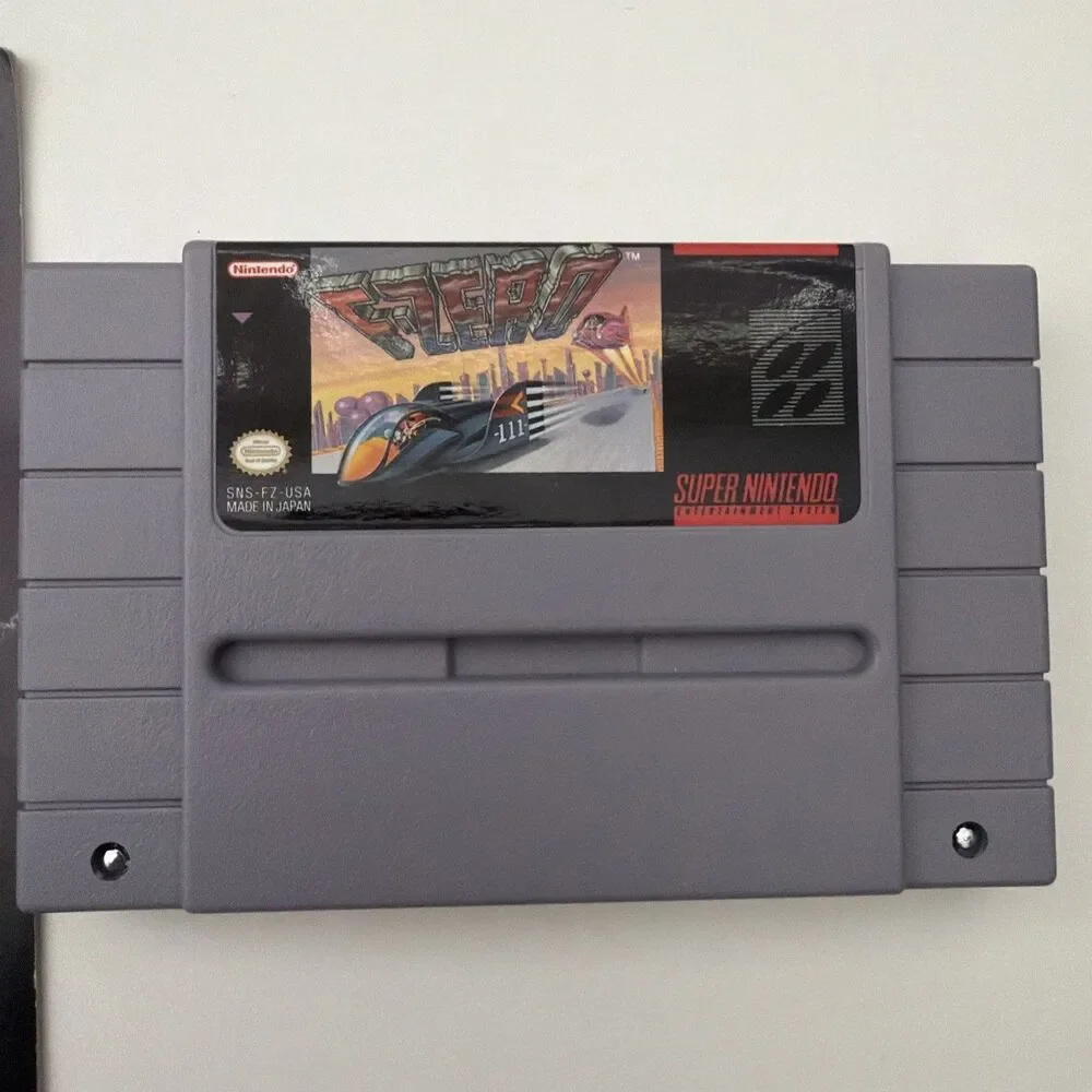 F-Zero SNES Super Nintendo Authentic Tested Working OEM w/ Manual